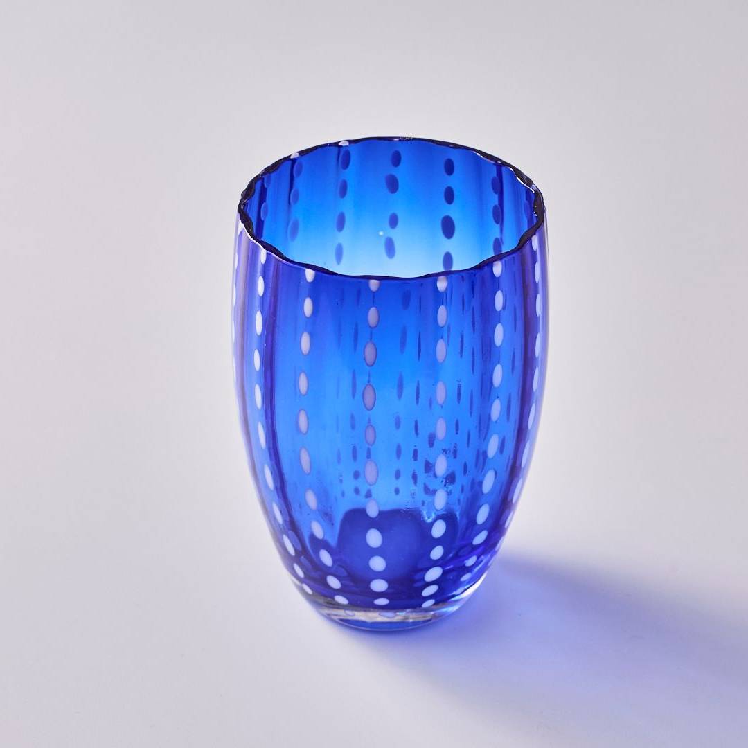 כוס Zafferano Perle כחול - פיית השולחן