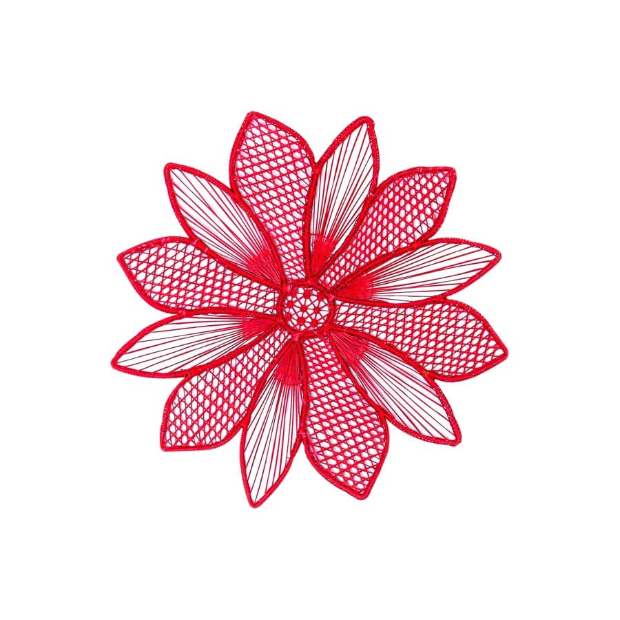 פלייסמט Marquise Flower אדום - פיית השולחן