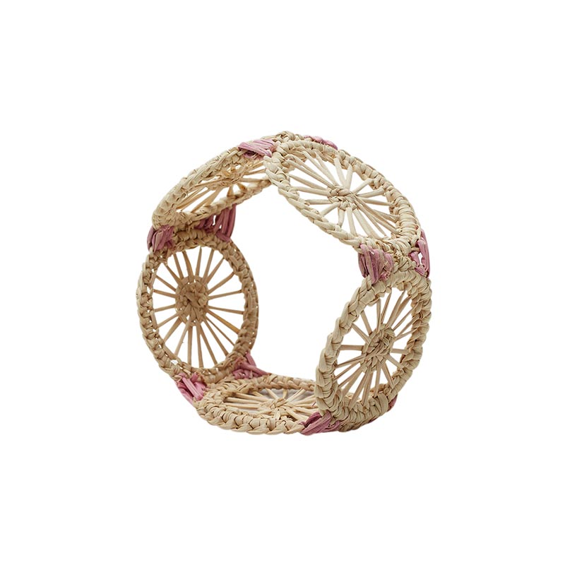 חבק מפית Kani ורוד בזוקה - פיית השולחן