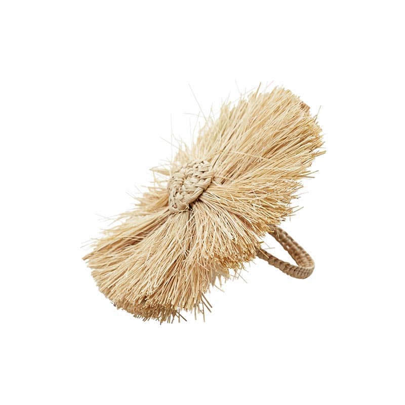 חבק מפית טבעי Fringe - פיית השולחן