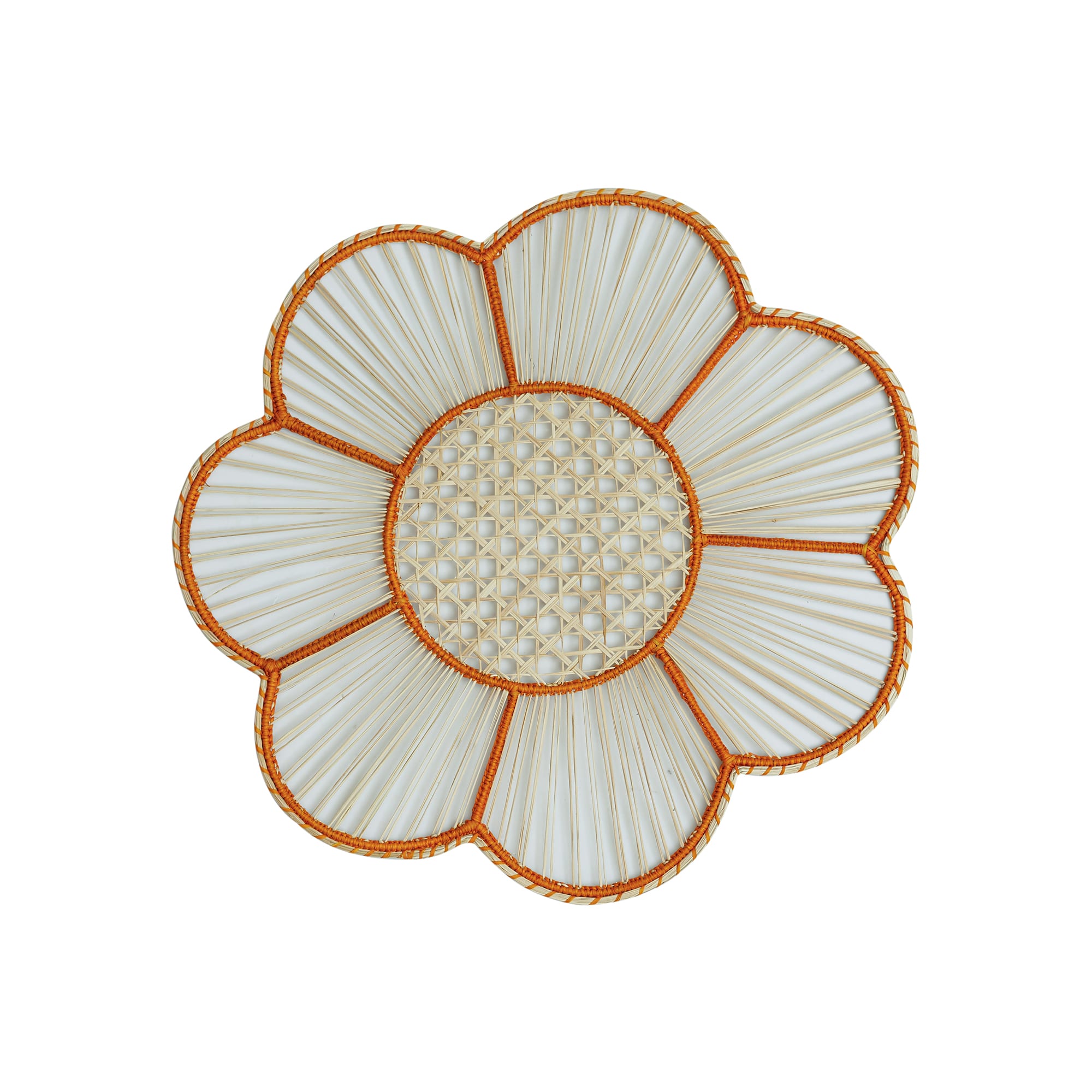 פלייסמט כתום Flora Woven - פיית השולחן