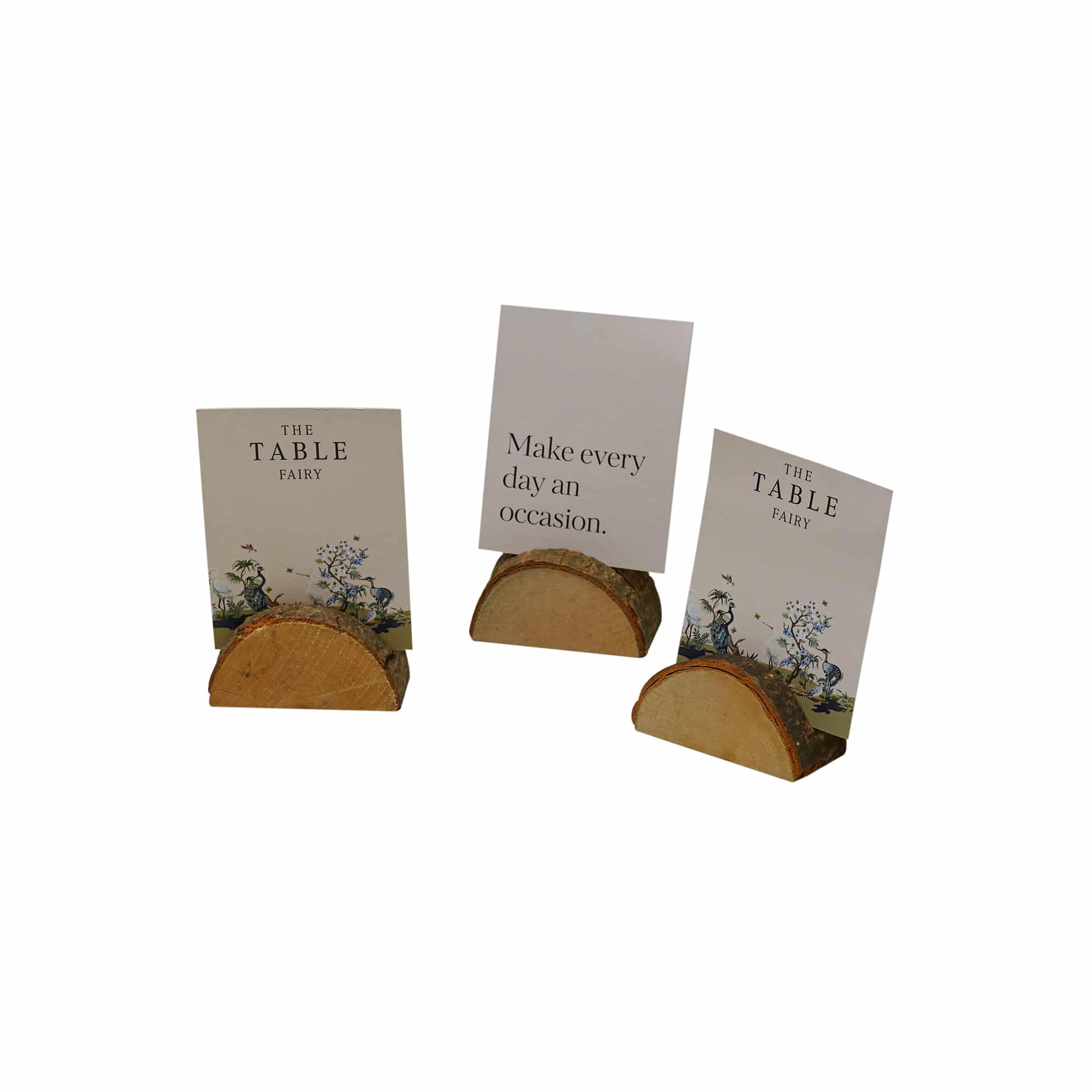 Wood Table Card Holders | Set Of 6 - פיית השולחן