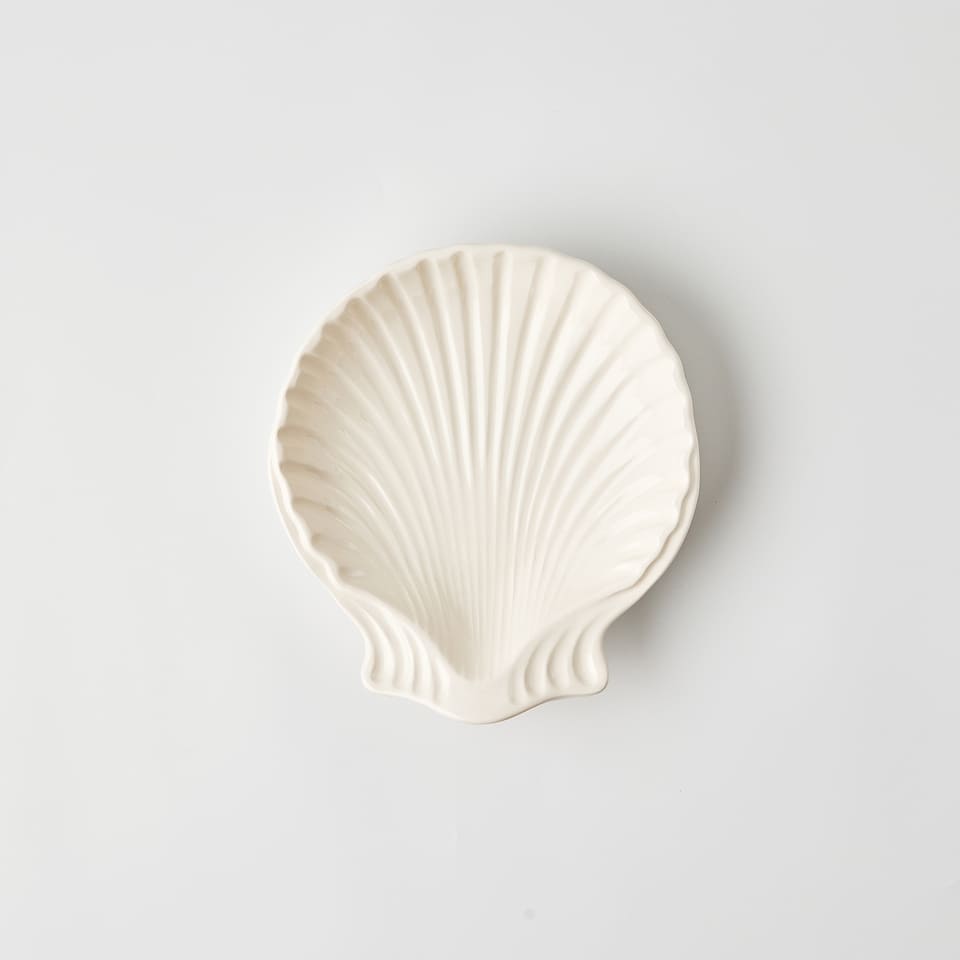 צלחת מנה ראשונה Ceramic Shell - פיית השולחן