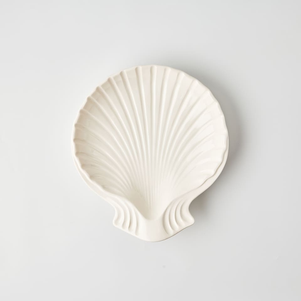 צלחת מנה עיקרית Ceramic Shell - פיית השולחן