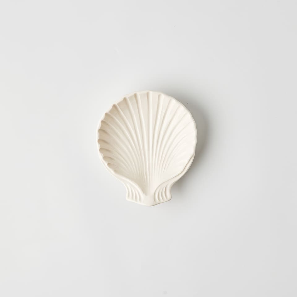 צלחת Ceramic Shell Desert - פיית השולחן