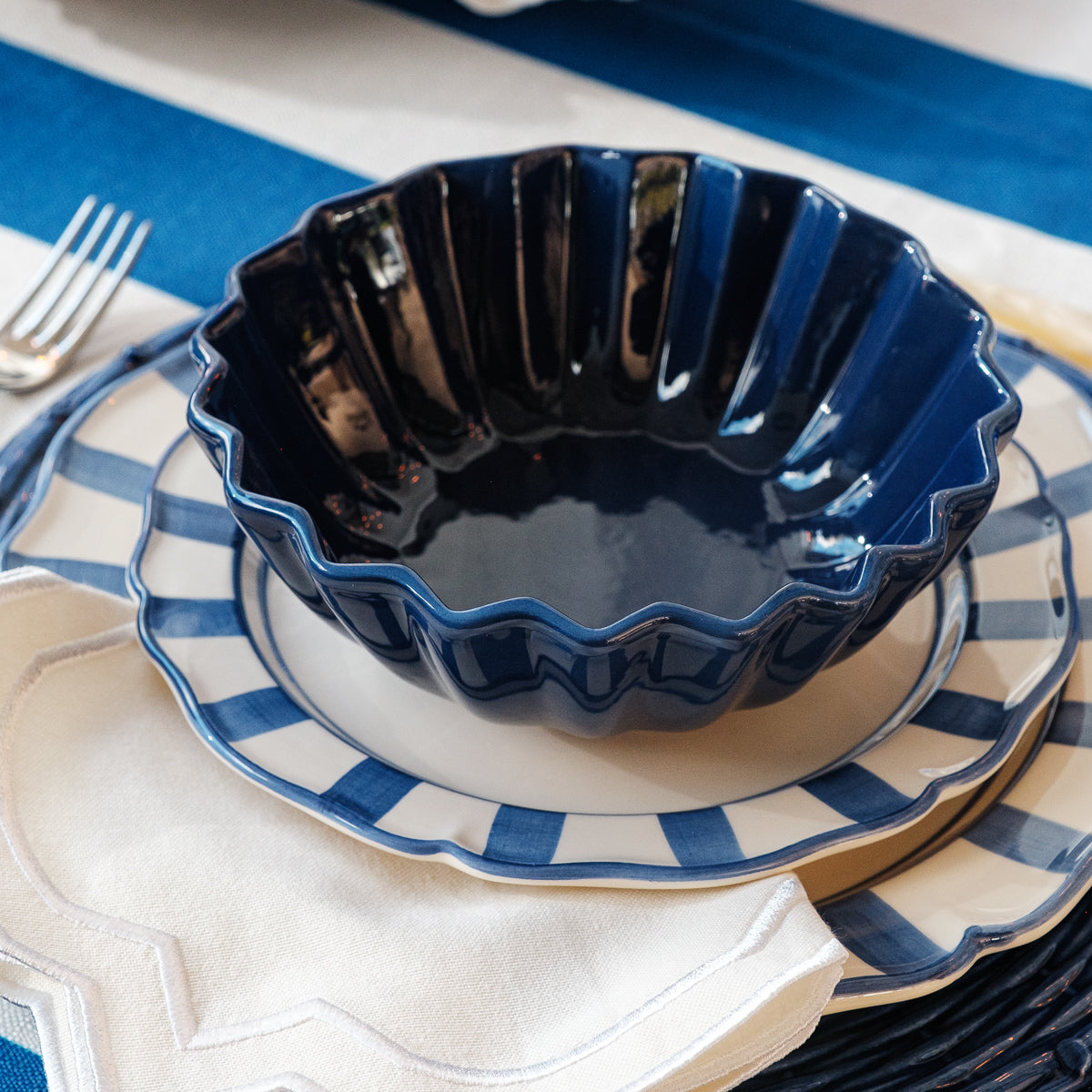 קערת מרק - פליטד כחול כהה