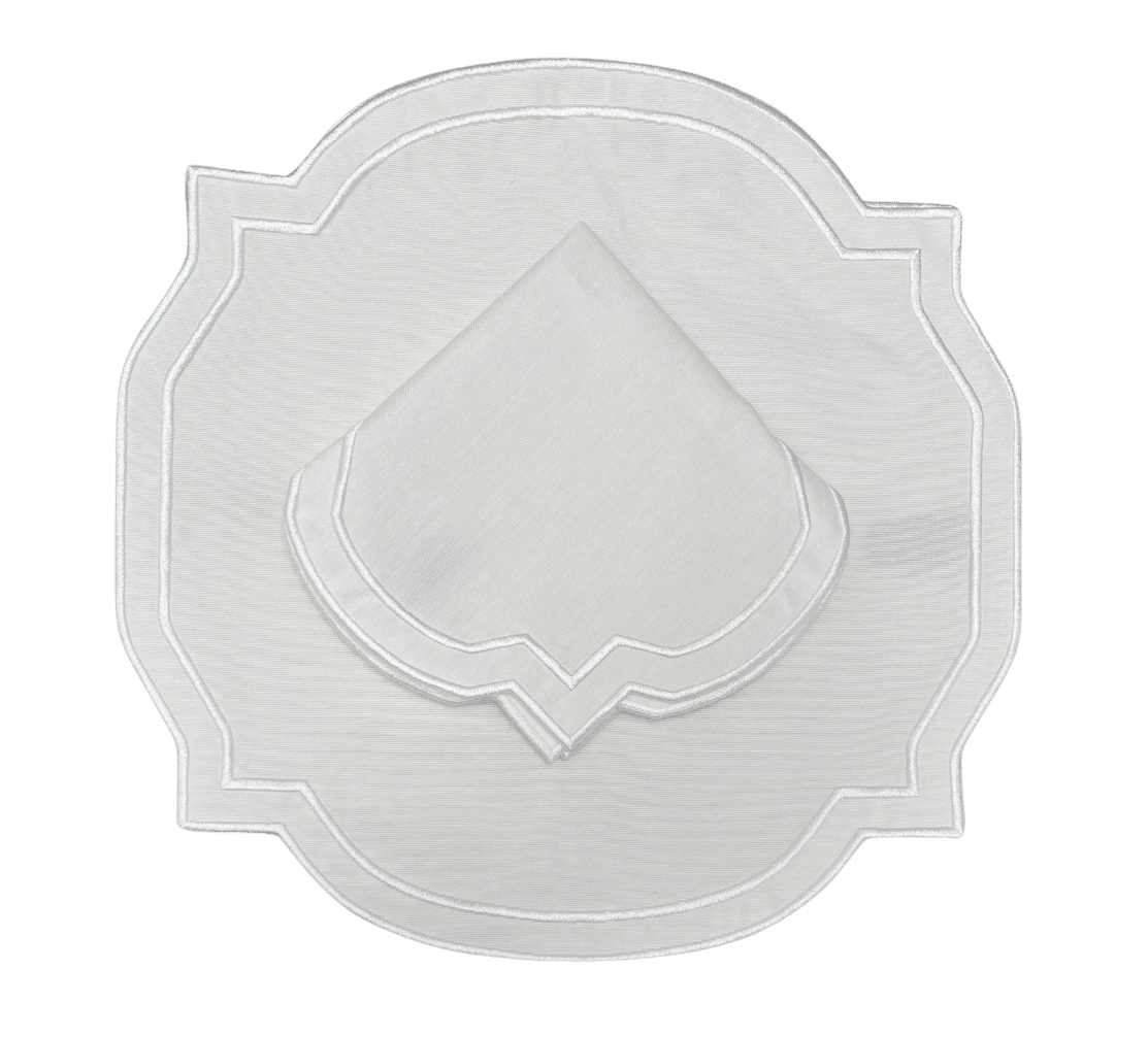 מפיות Dolly Placemat and Napkin- Classic קרם | 6 Placemats, 6 - פיית השולחן