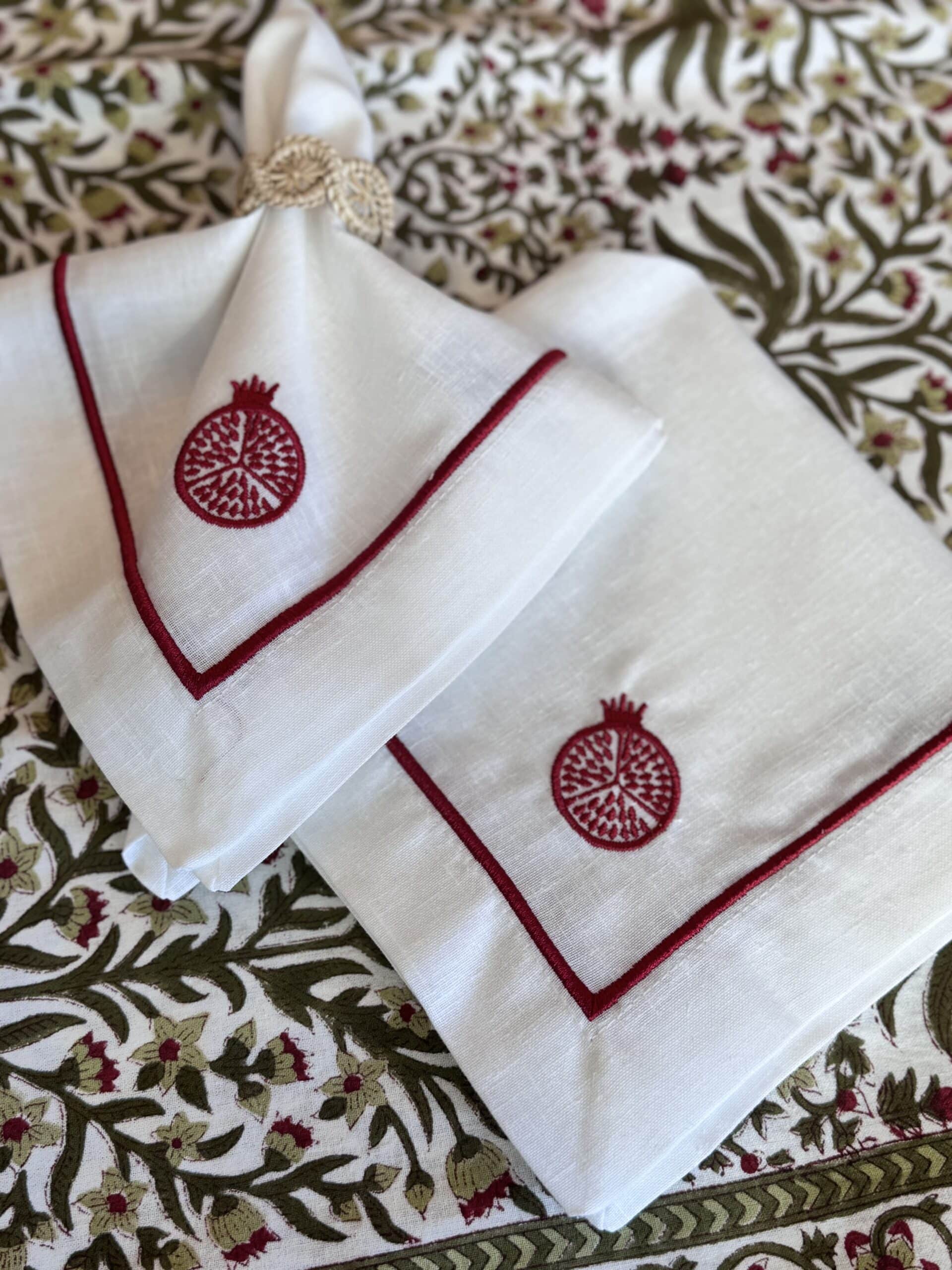 מפיות פשתן Pomegranate | סט 6 - פיית השולחן