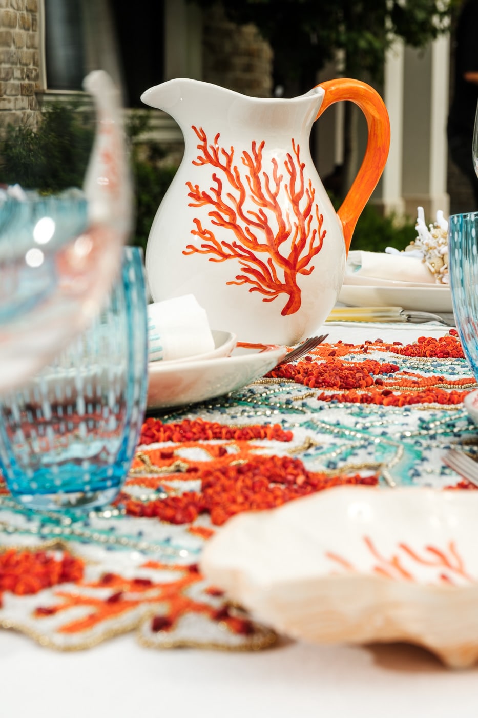 כוס Zafferano Perle Turquoise - פיית השולחן