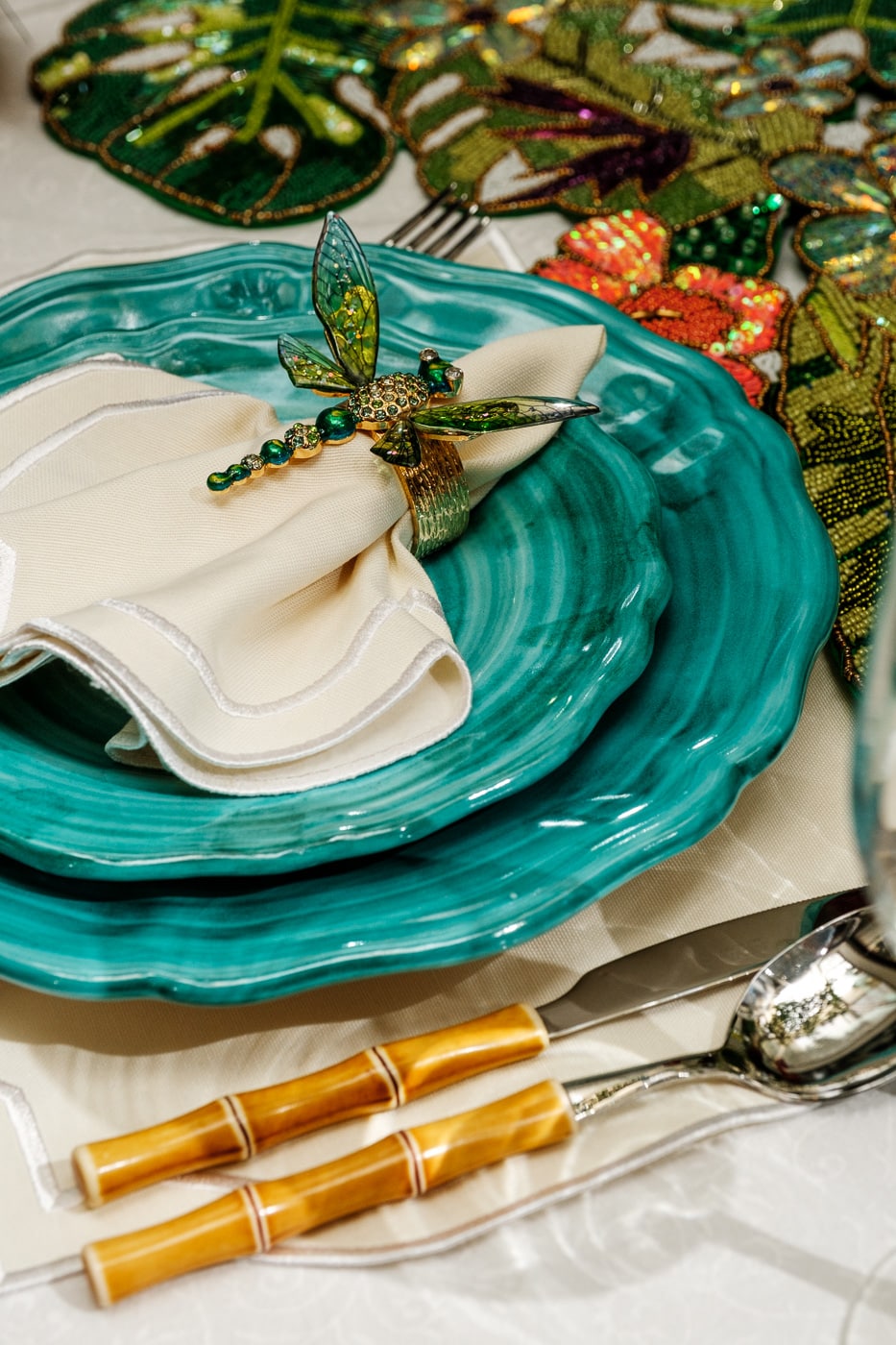 סט סכו״ם Bamboo טבעי -24 Piece - פיית השולחן