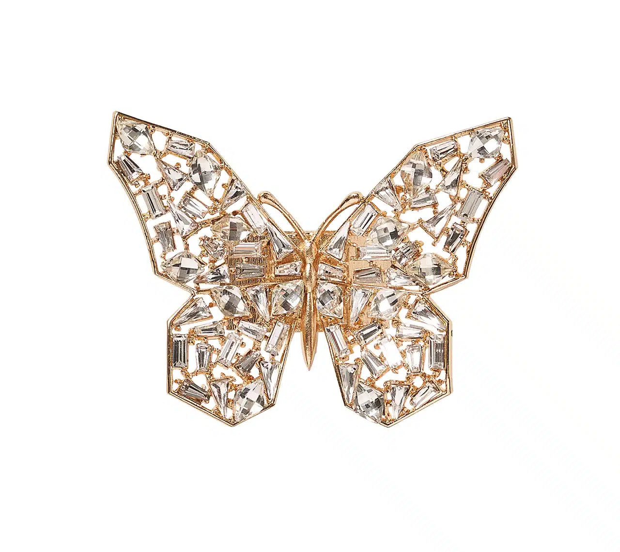 חבק מפית Papillon זהב & crystal box | סט 4 - פיית השולחן