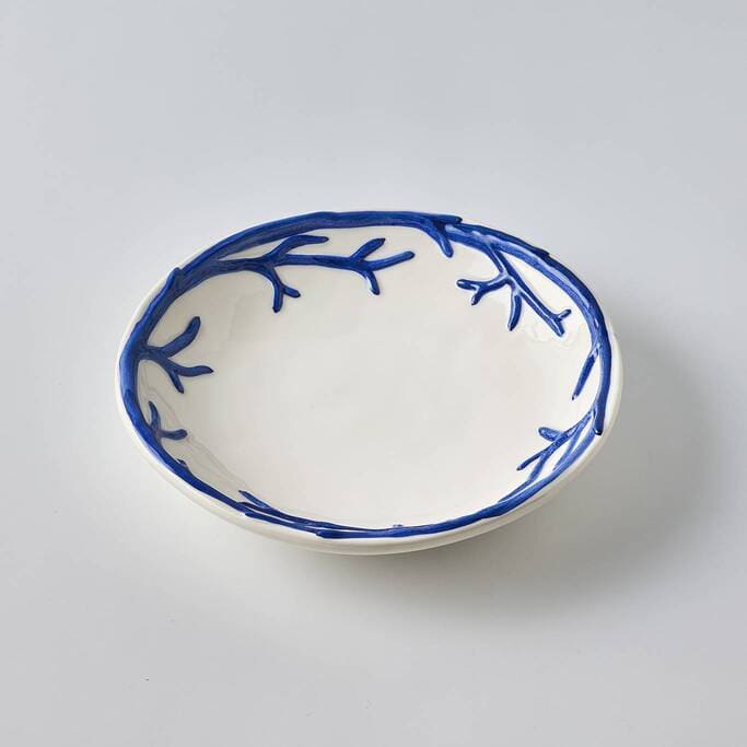 צלחת כחול כהה קורל Soup - פיית השולחן