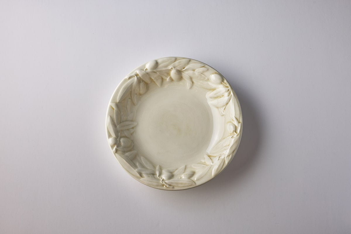 צלחת לבן Olive Soup - פיית השולחן