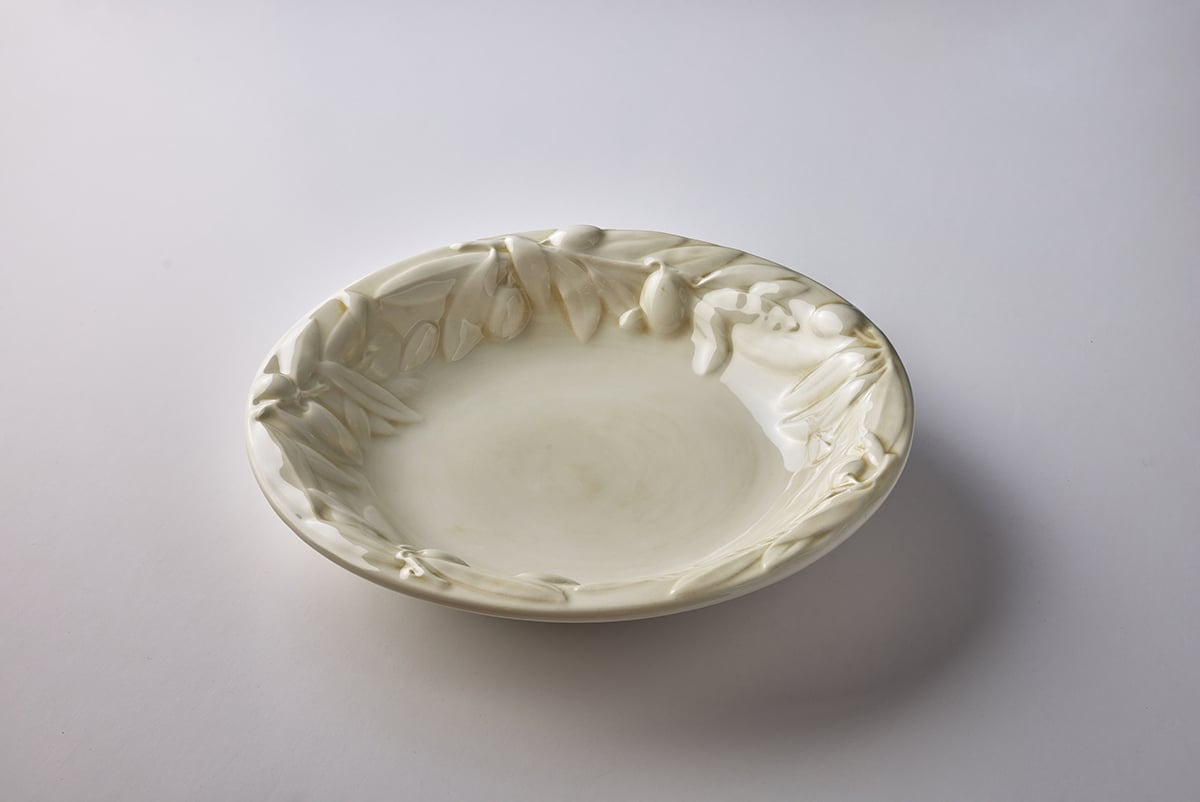 צלחת לבן Olive Soup - פיית השולחן