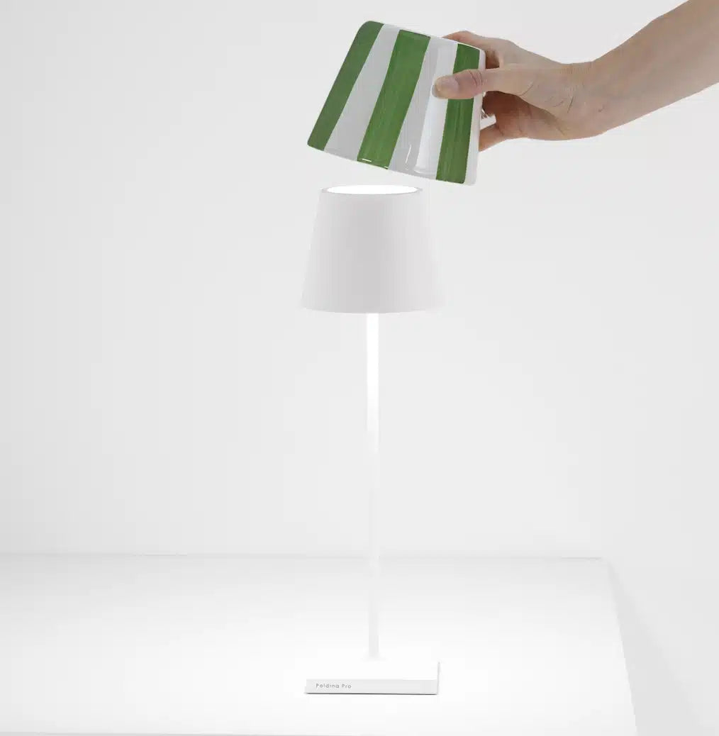 אהיל קרמיקה Zafferano ירוק - פיית השולחן