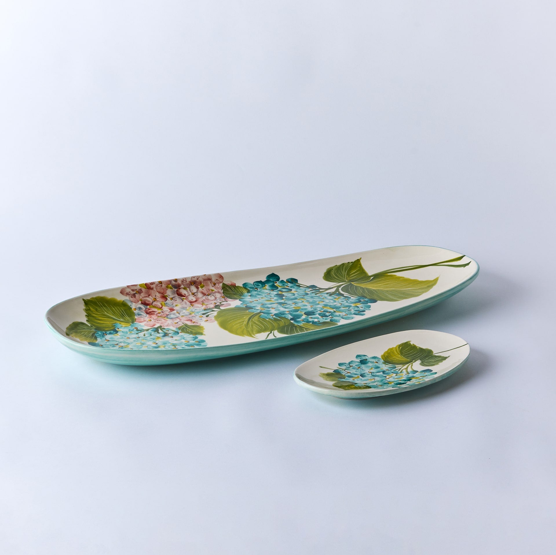 פלטת הגשה כחול Hydrangea Mini - פיית השולחן