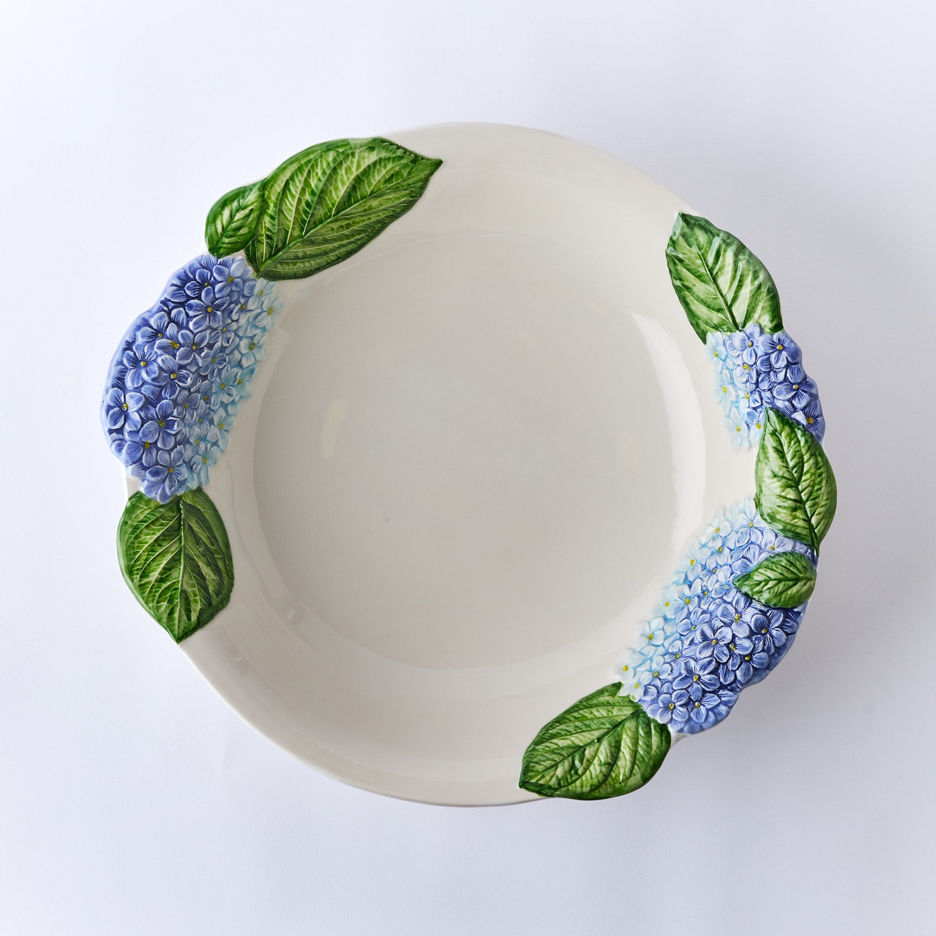 קערה Hydrangea כחול Embossed - פיית השולחן