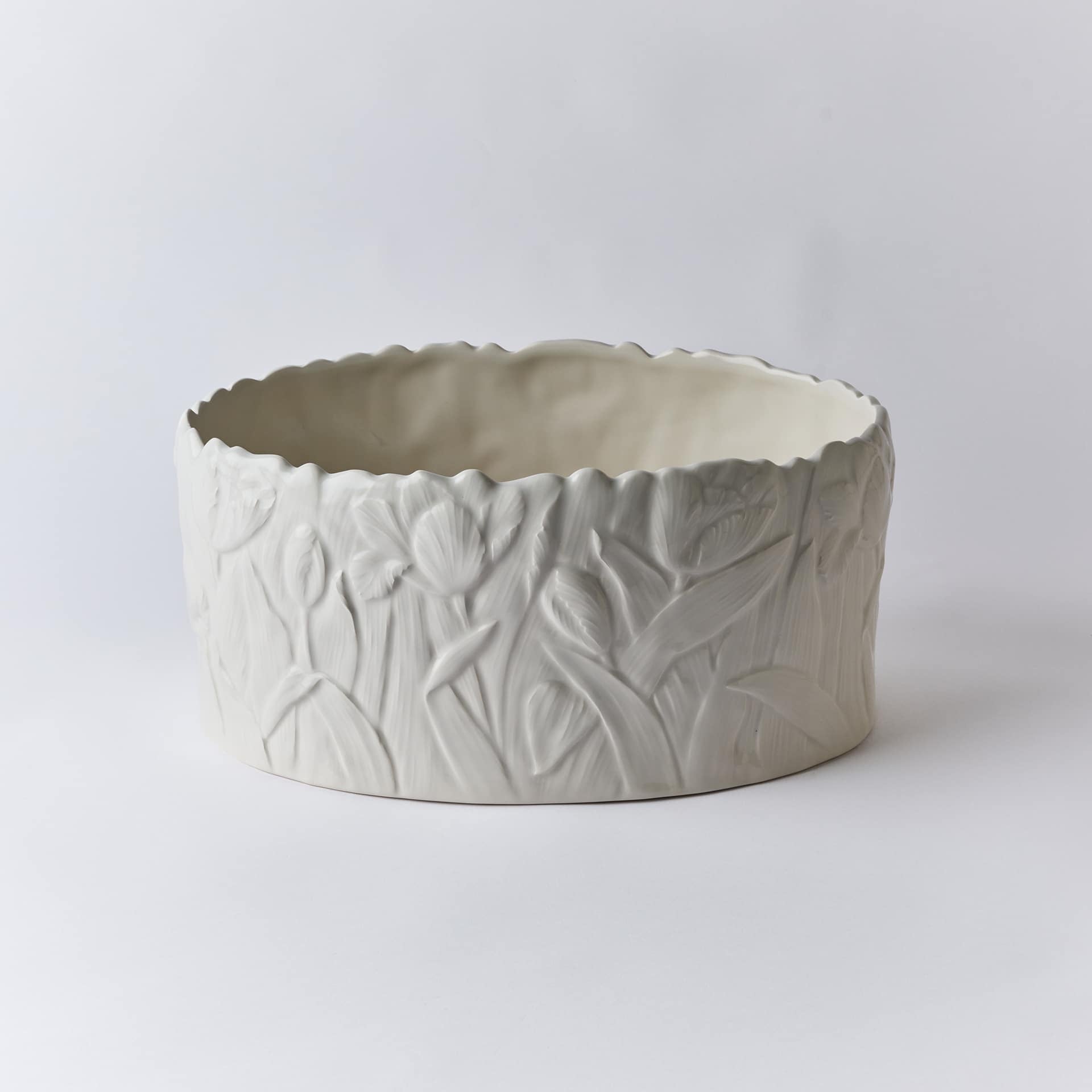 אדנית/קערת הגשה בעיטור טוליפ - פיית השולחן