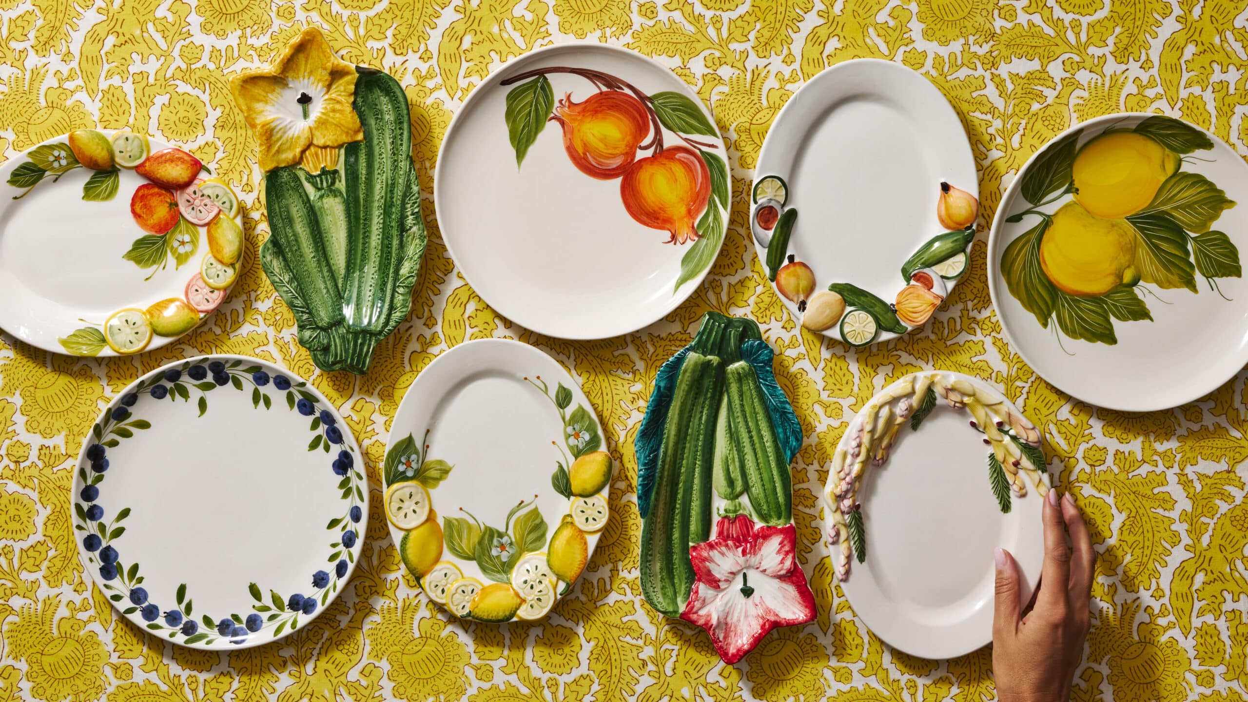 צלחת מנה ראשונה Blueberry - פיית השולחן