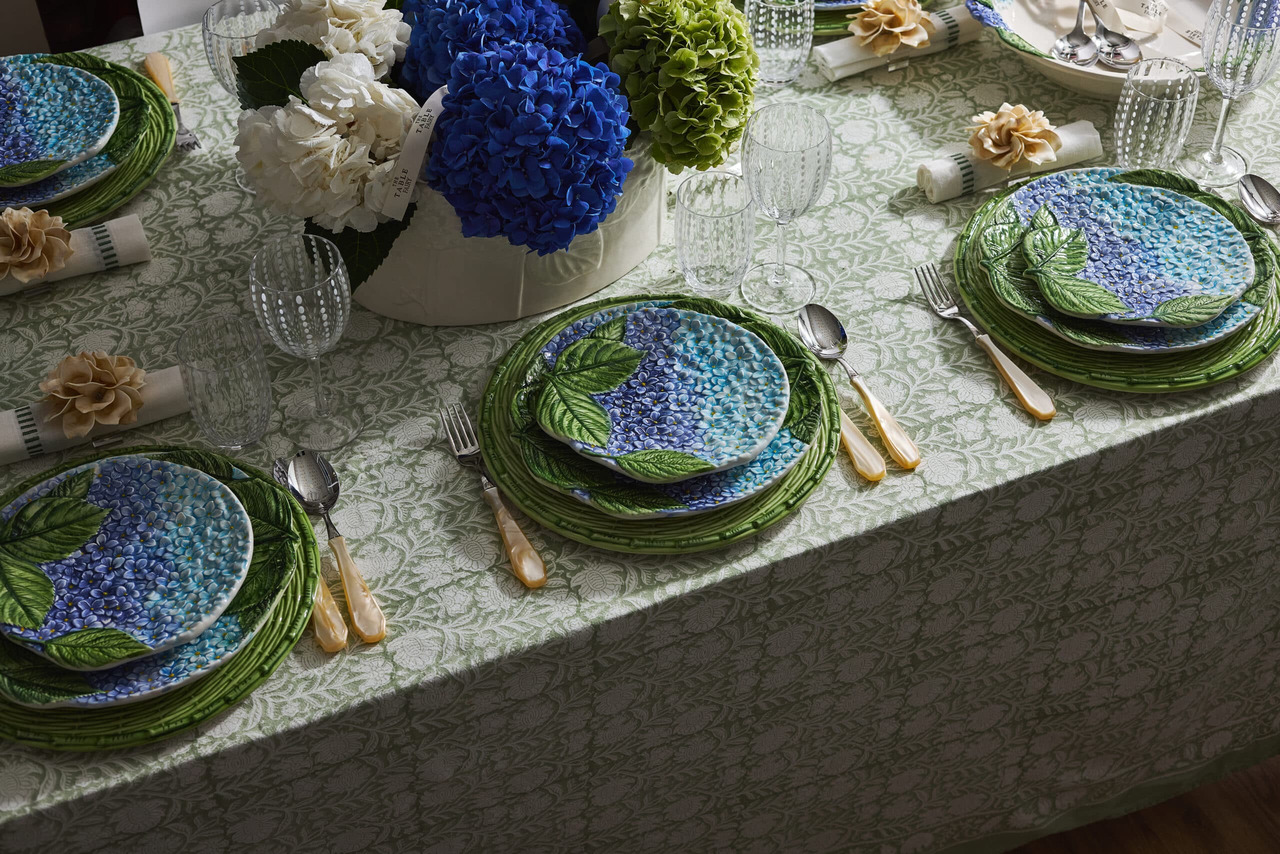 צלחת מנה עיקרית Hydrangea כחול - פיית השולחן