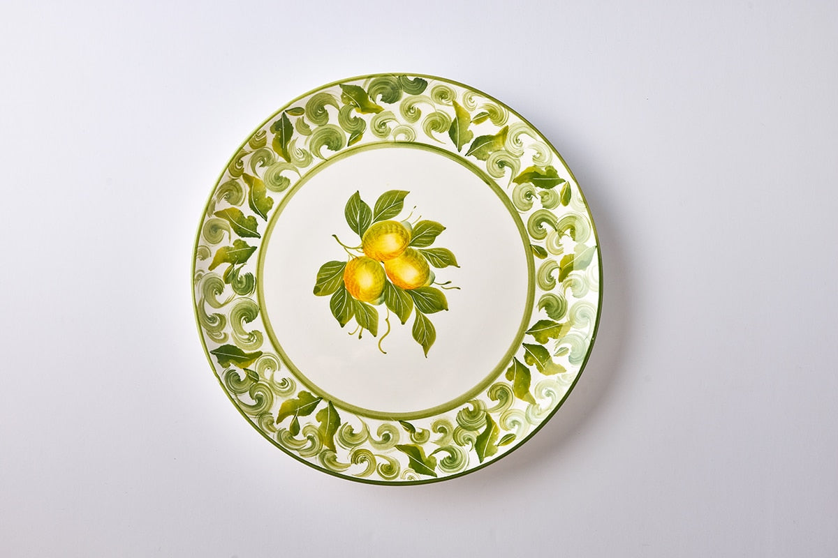 צלחת מנה עיקרית Tuscany Lemon - פיית השולחן