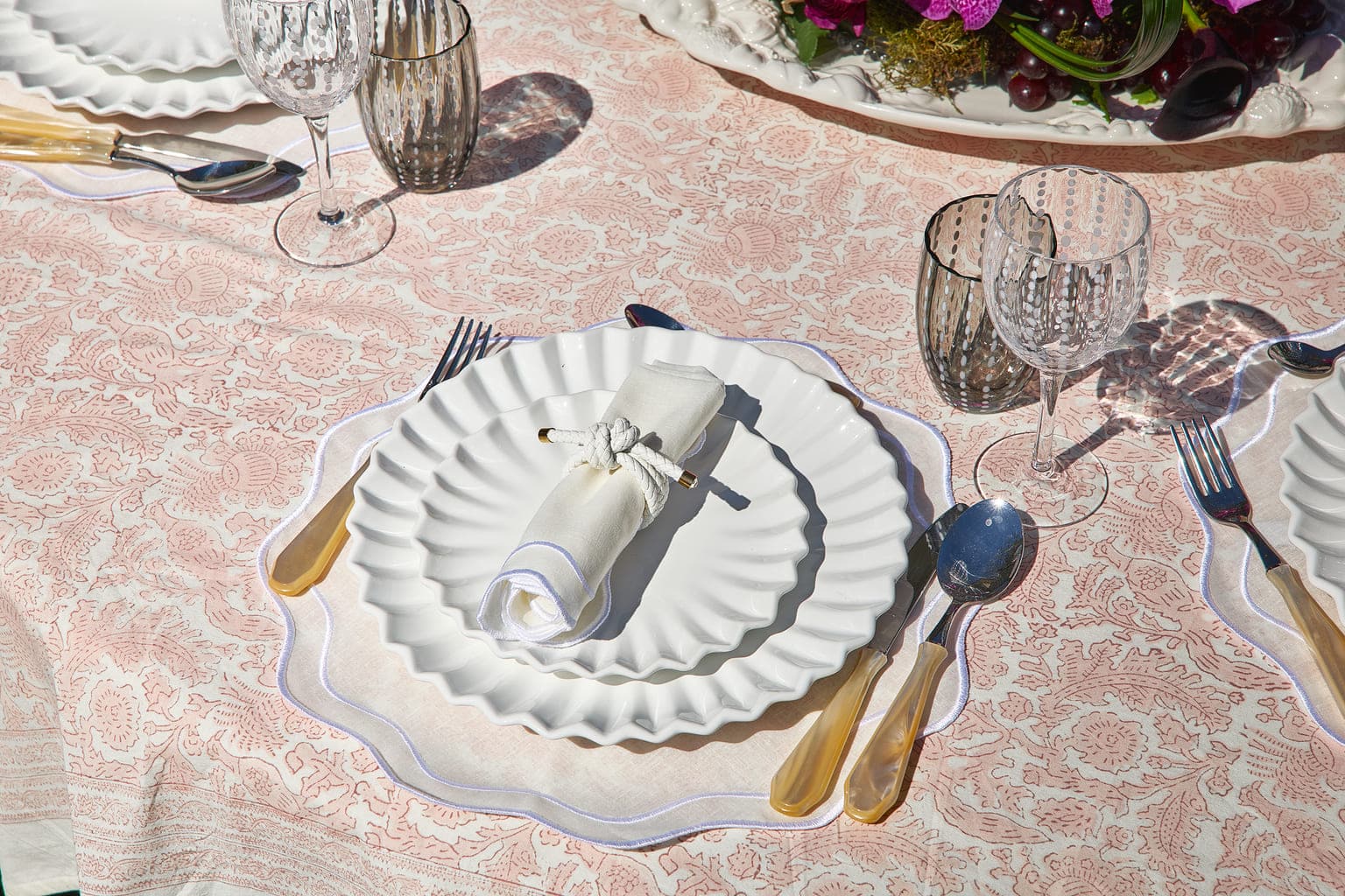 צלחת מנה עיקרית Pleated - פיית השולחן