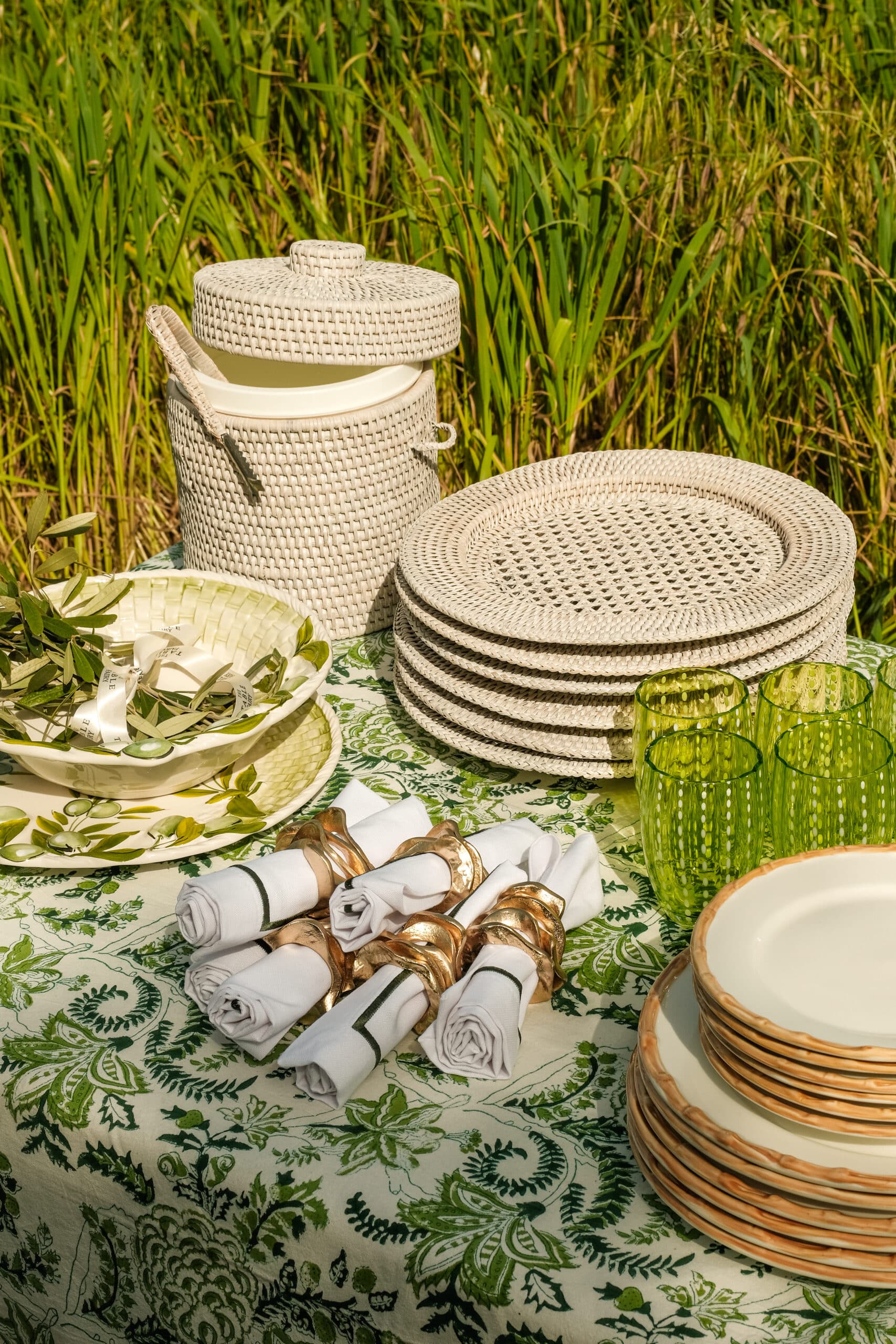 דלי קרח ראטן - פיית השולחן