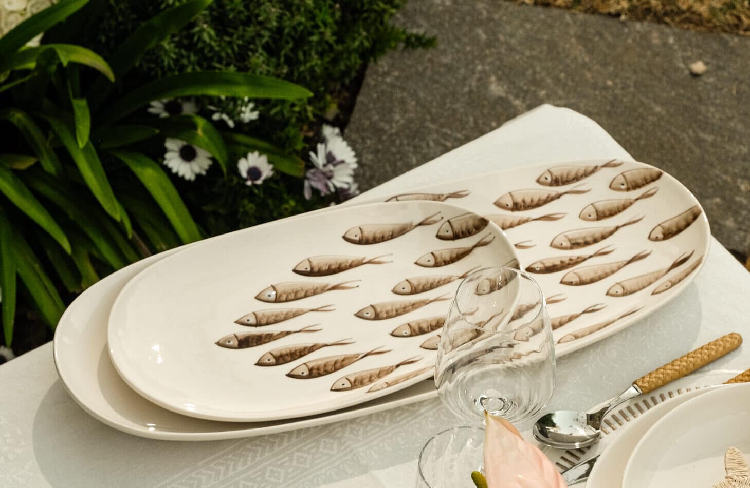 פלטת הגשה Oval Pesce Sand - S - פיית השולחן