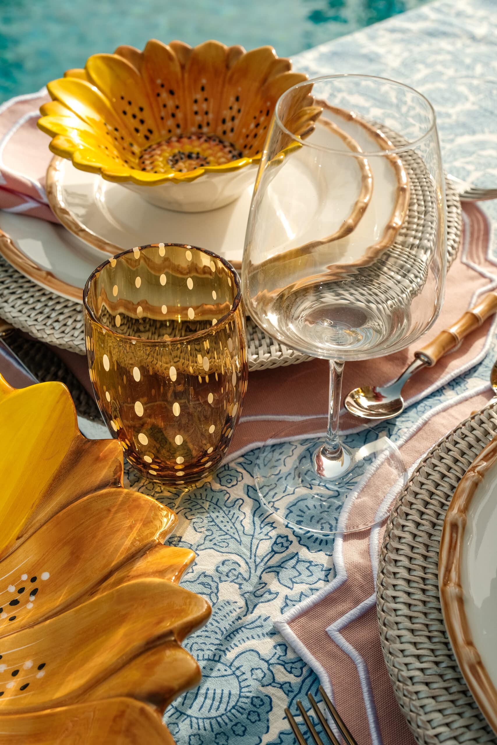 קערה Small Flora צהוב - פיית השולחן