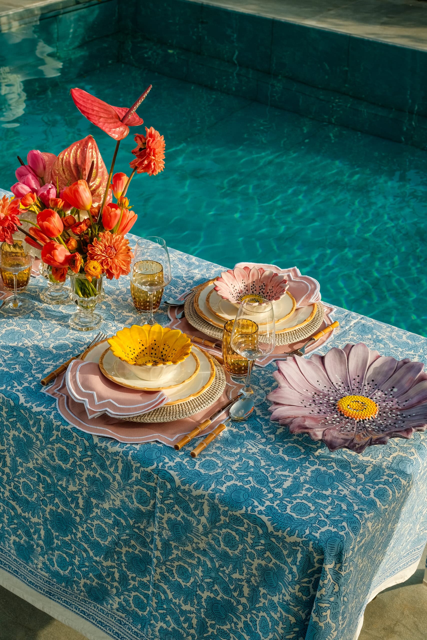 קערה Small Flora צהוב - פיית השולחן