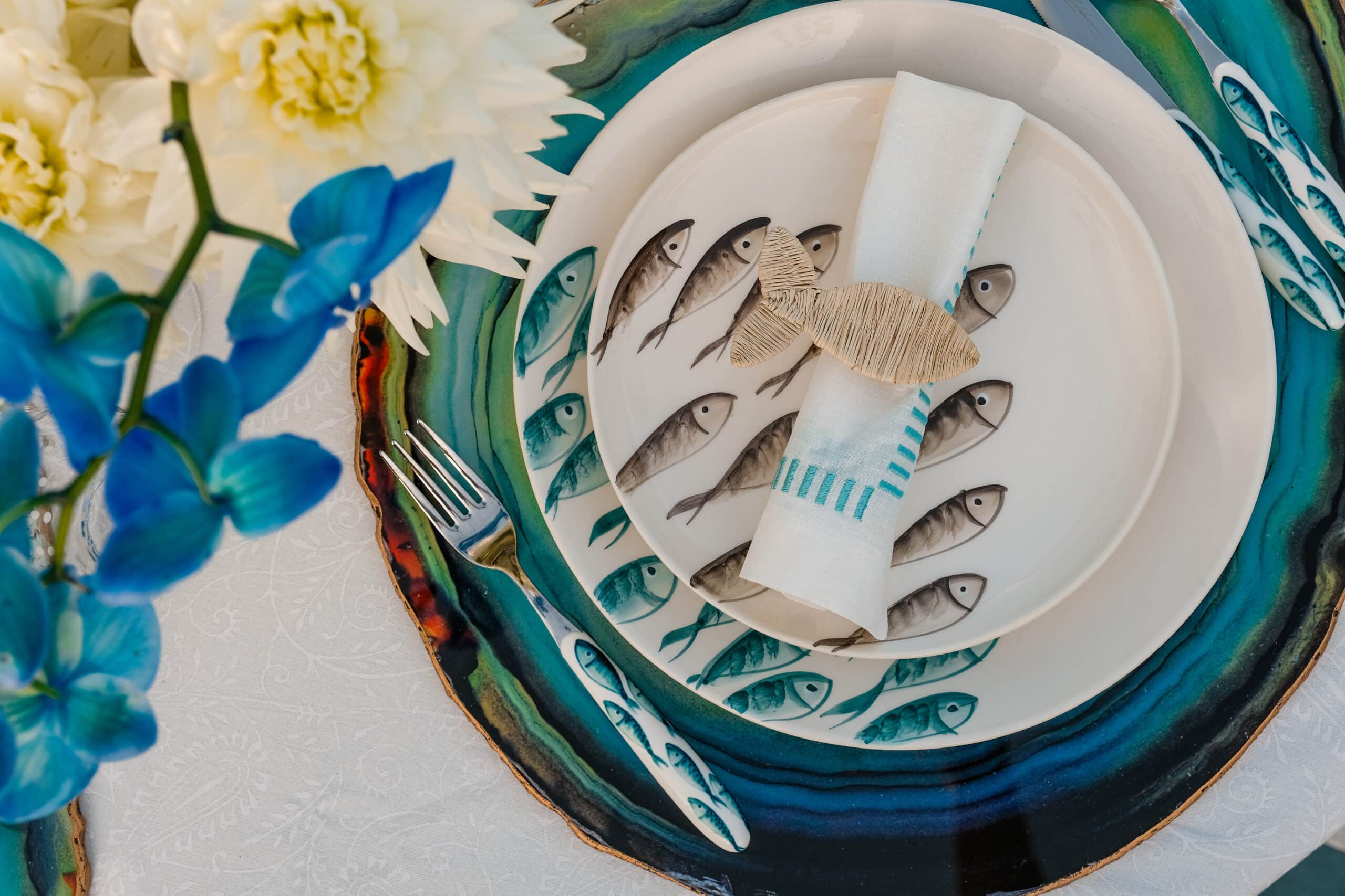 פלייסמט Azure - פיית השולחן