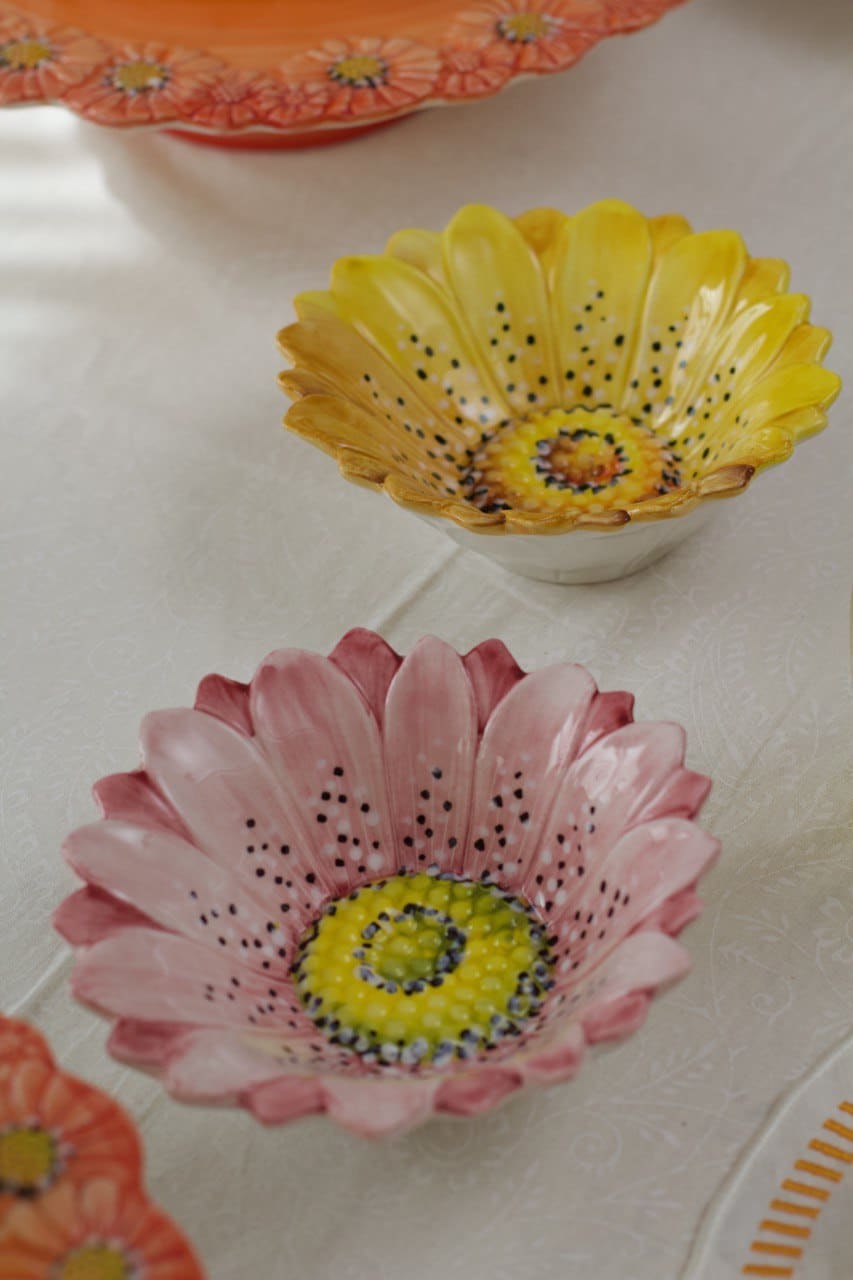 קערה Small Flora ורוד - פיית השולחן