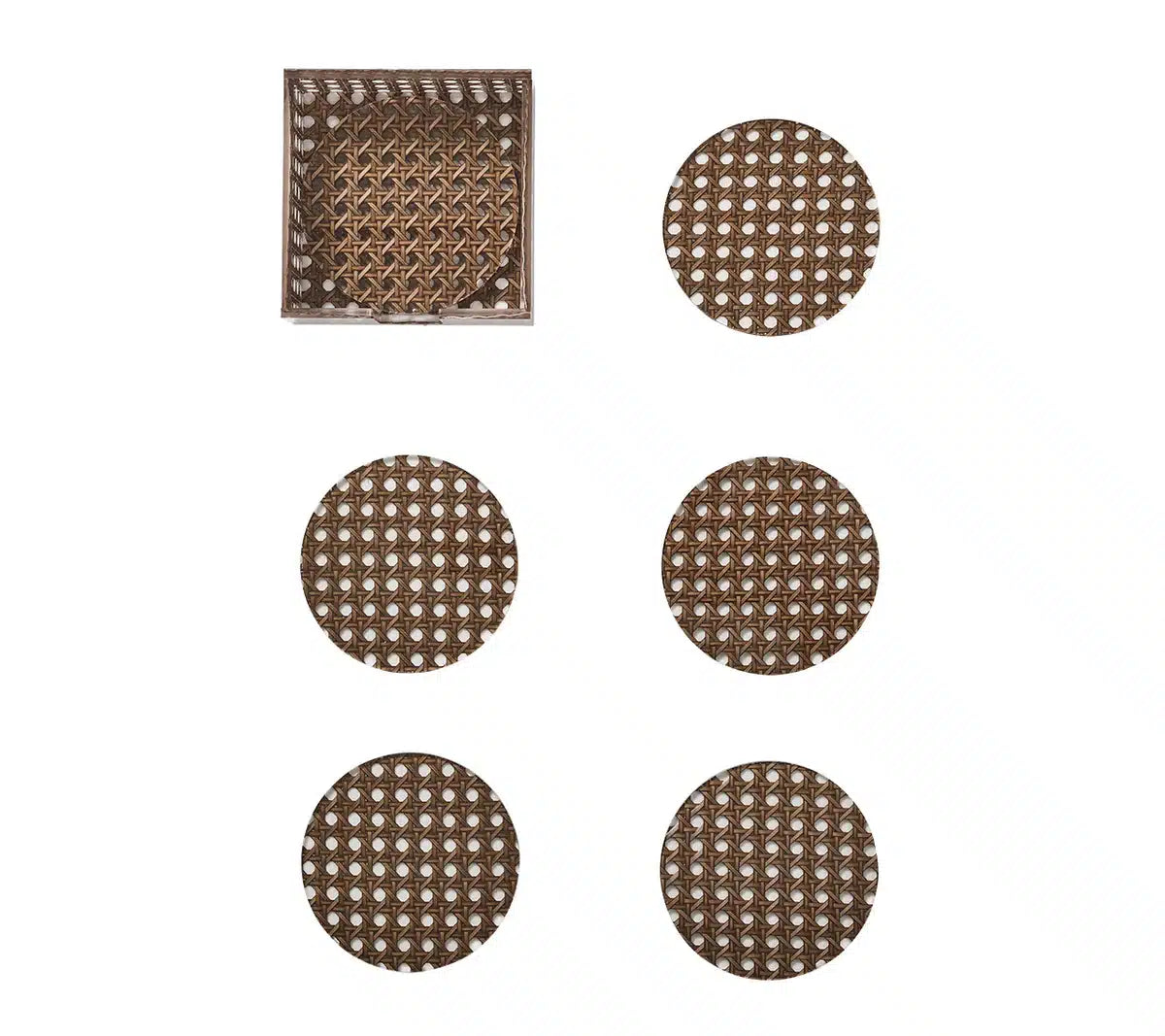 תחתיות Reed חום – סט 6 - פיית השולחן