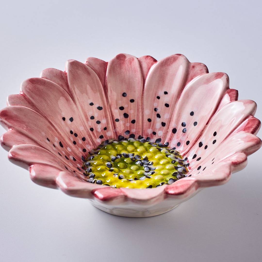 קערה Small Flora ורוד - פיית השולחן