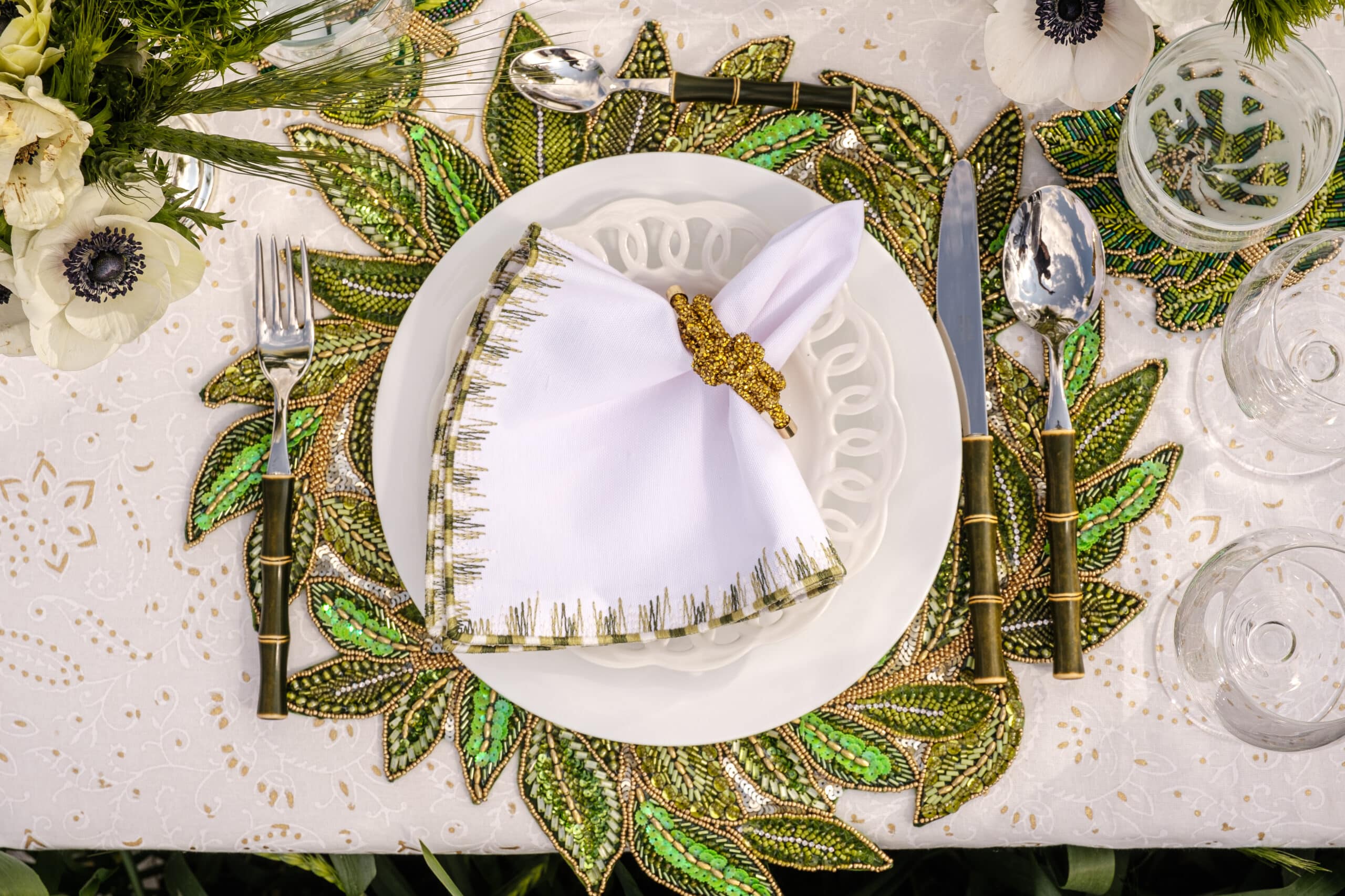 סט סכו״ם Bamboo Verde -24 Piece - פיית השולחן