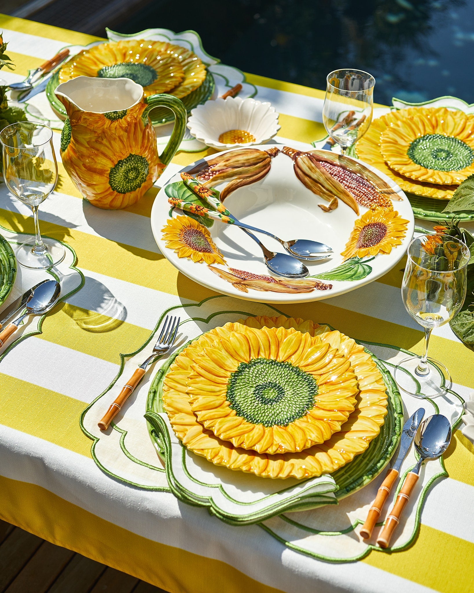 צלחת מנה ראשונה Sunflower - פיית השולחן