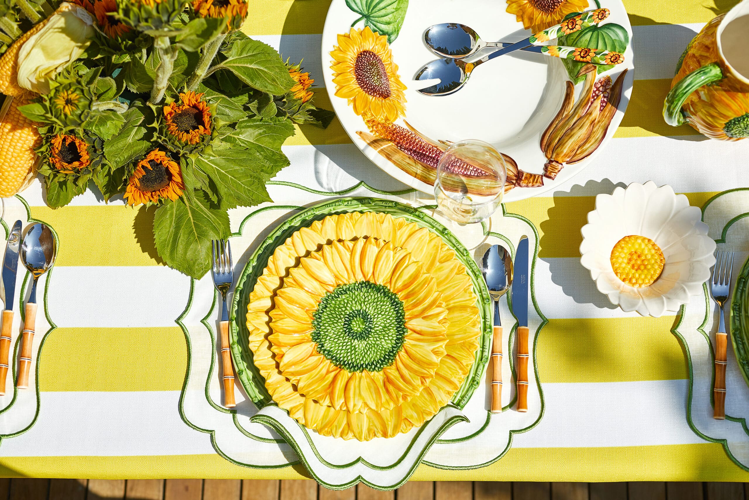 צלחת מנה ראשונה Sunflower - פיית השולחן