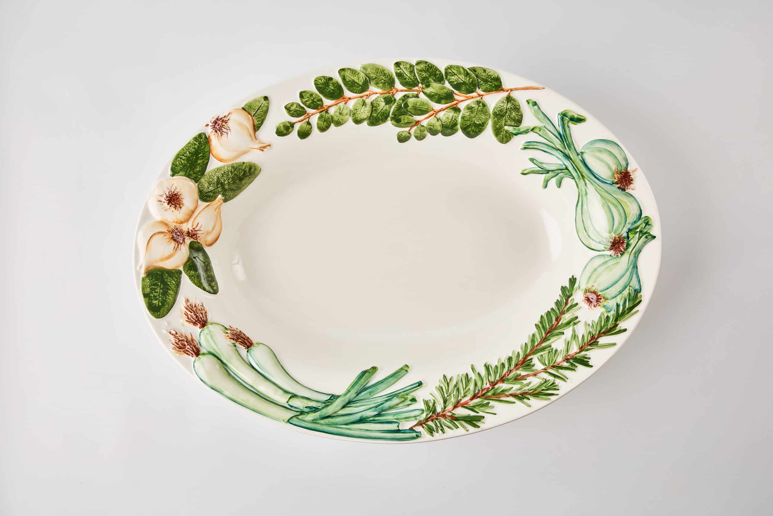 קערה Herb Embossed Oval - פיית השולחן