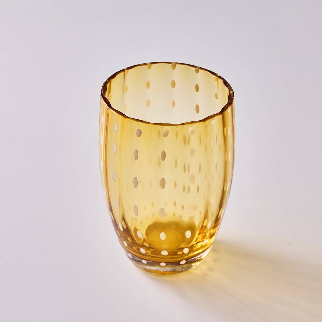 כוס Zafferano Perle -Amber - פיית השולחן