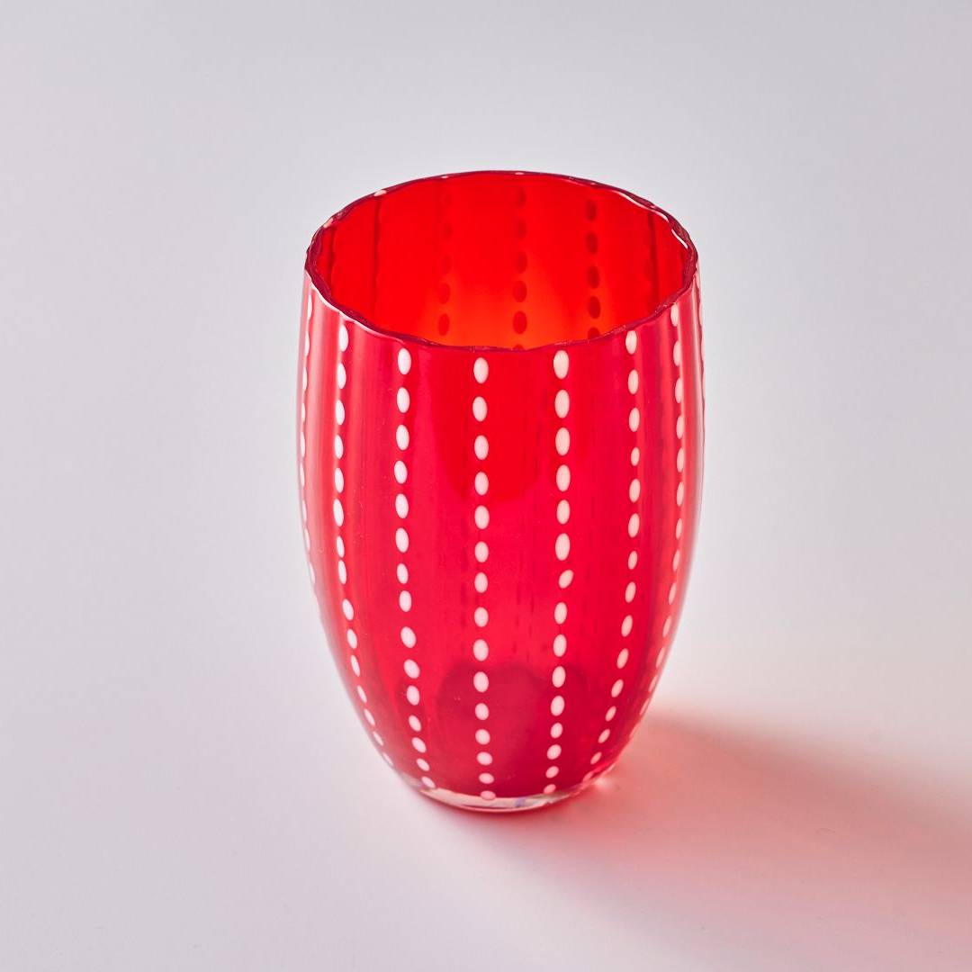 כוס Zafferano Perle אדום - פיית השולחן