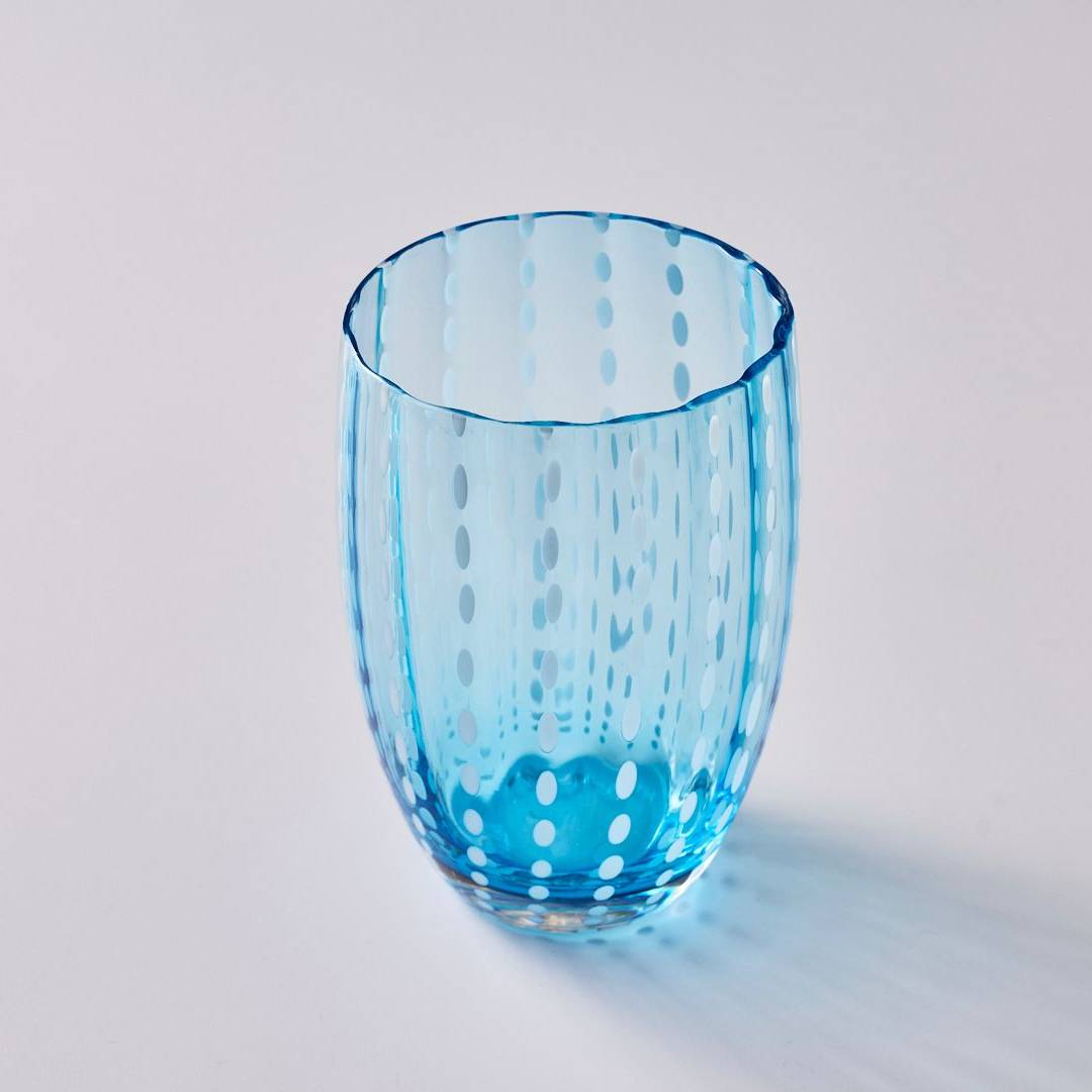 כוס Zafferano Perle Turquoise - פיית השולחן